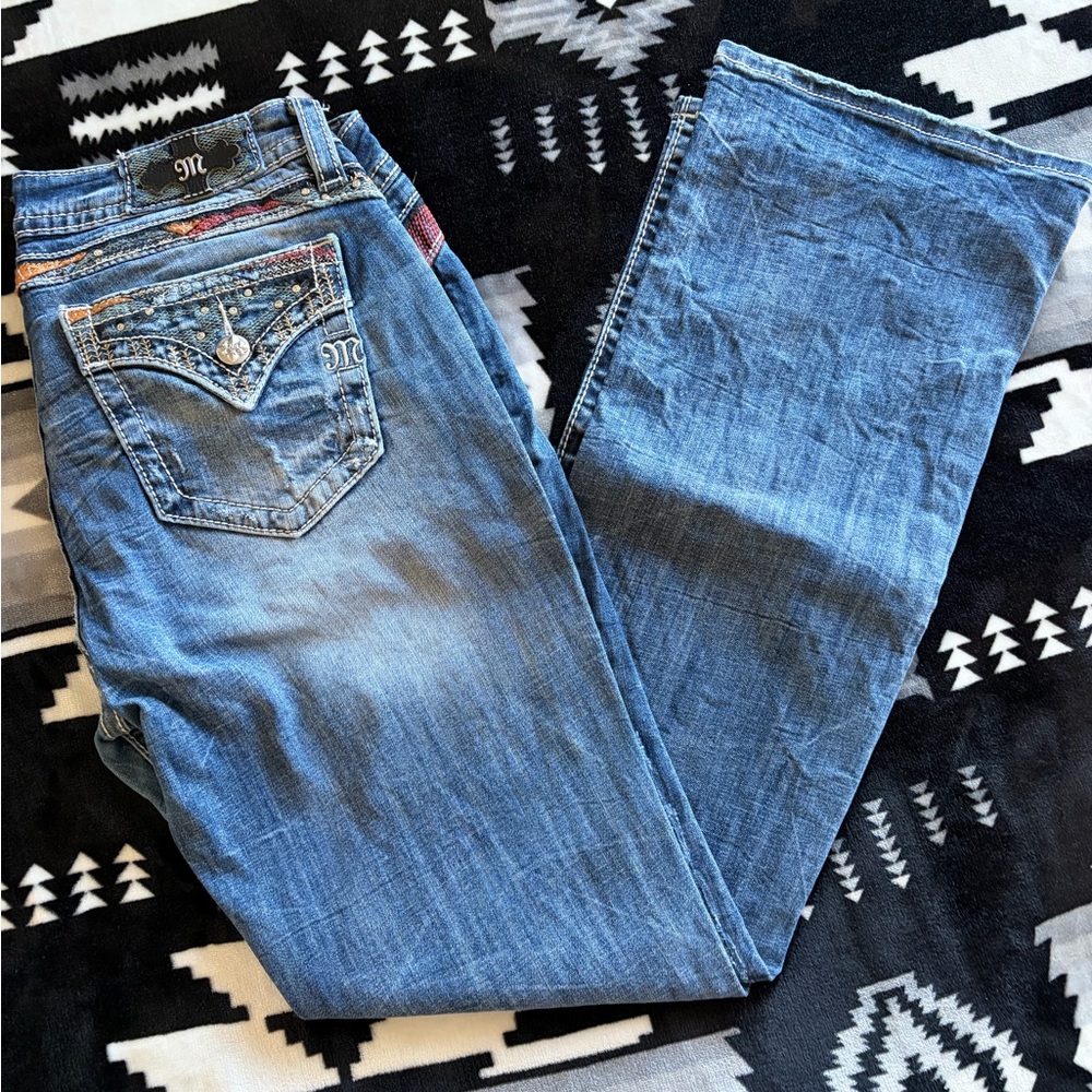 Miss Me Blue Boot Cut Jeans